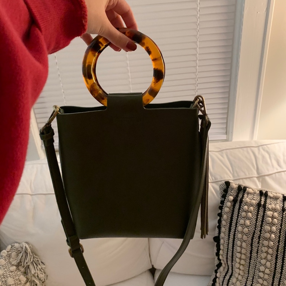 Anthropologie genuine leather purse